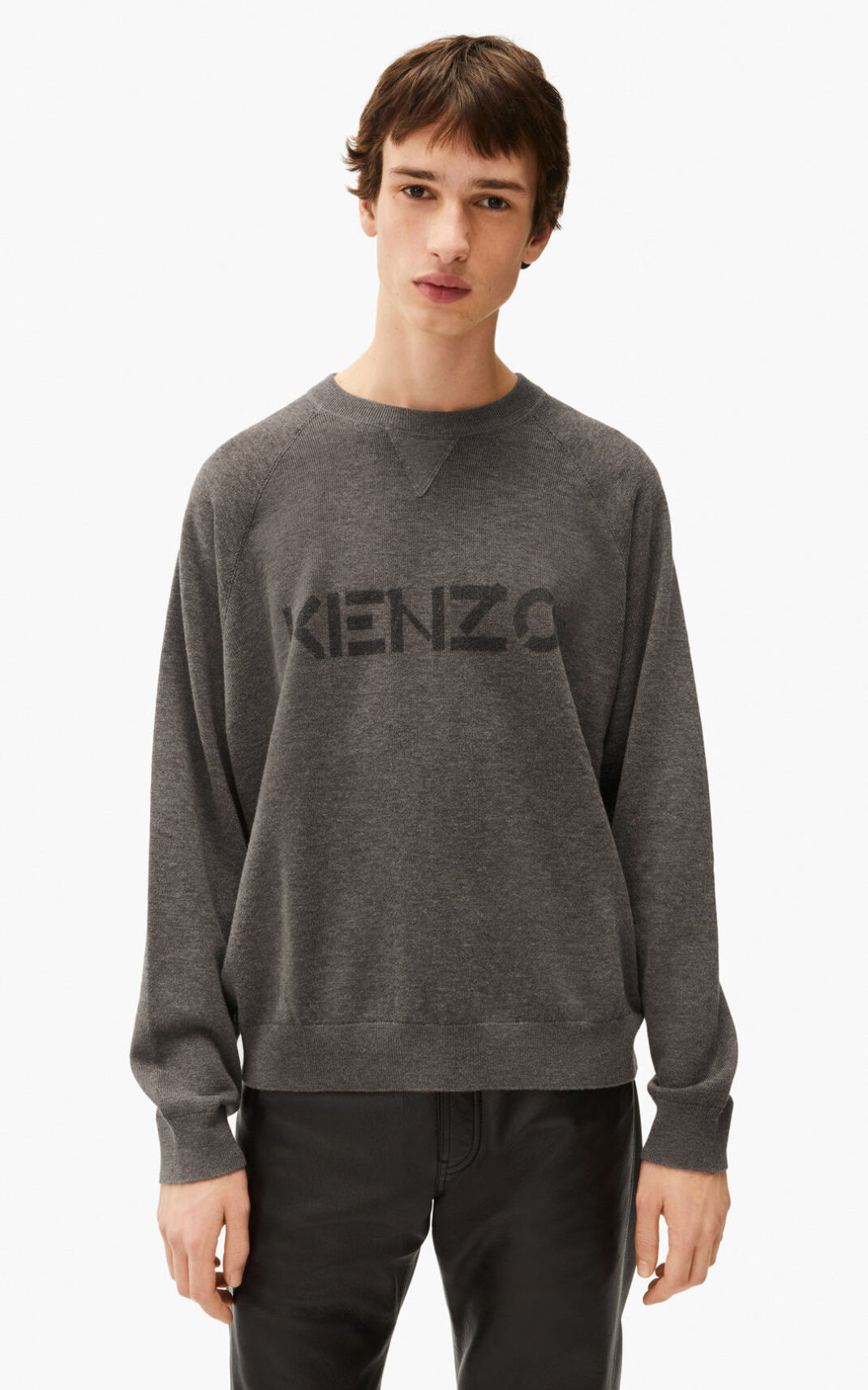 Suéter Kenzo logo Masculino - Marrom | 607DLBTGN